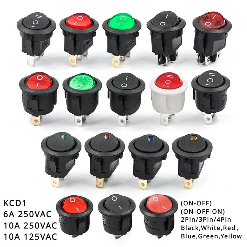 KCD1 LED   Ŀ ġ, ڵ  ,  Ʈ, , 12V, 24V, 6A, 250V, 10A, 125V, 2, 3, 4  ġ, 20mm